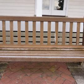 62741P - UWA Benches Project - ALLTREE : A.C.E. ALLTREE (1971-1990) D.O.G. - Gillett Promenade, Irwin Street Building - Close Up