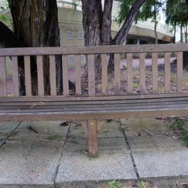 62766P - UWA Benches Project - NATION : IN MEMORY OF BILL NATION STAFF 1967 - 1989 - Human Movement - Close Up