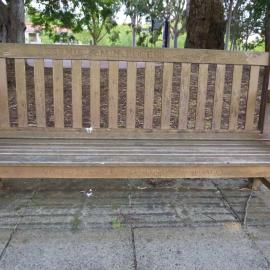 62799P - UWA Benches Project - ROGERS : BERNIE & MIN ROGERS regimen astra - James Oval - Close Up