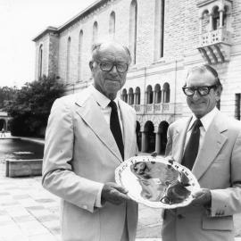 62291P - The Chancellor Sir Lawrence Jackson - The retiring Registrar Mr Arthur John Williams