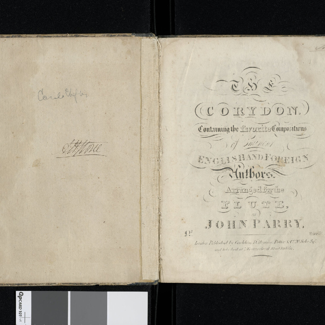 The Corydon : containing the favorite compositions of eminent English and foreign authors