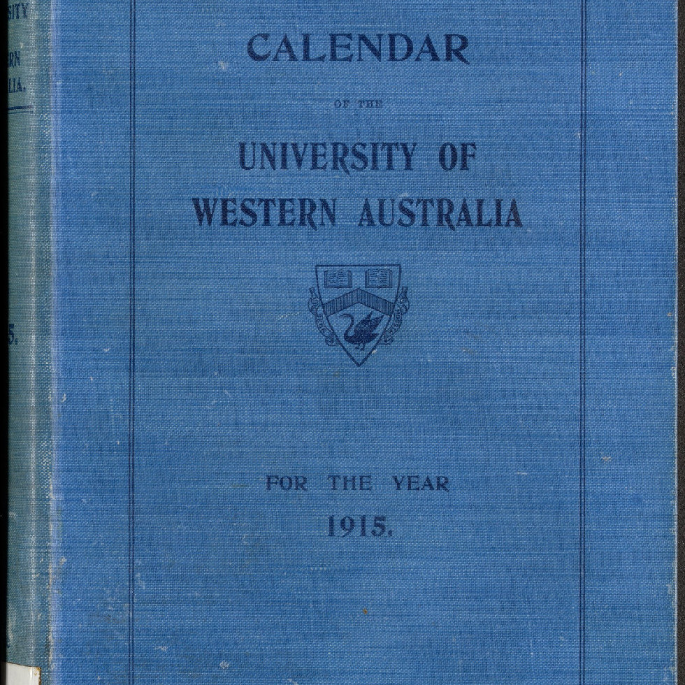 Calendar of the University of Western Australia 