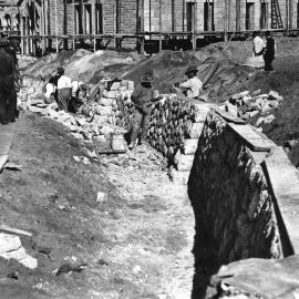 4328P - Construction of wall as part of entrance to Administration Building - includes workers