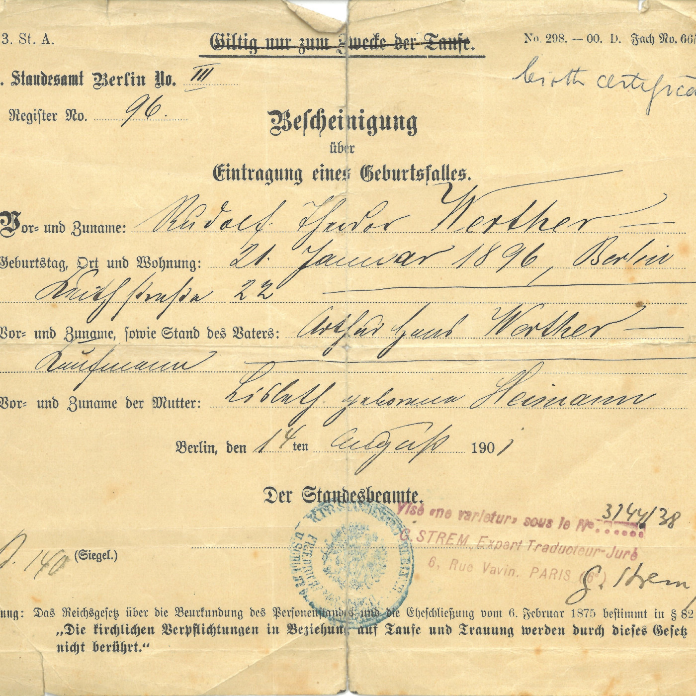 Rudolf Werther Project 2003 Collection