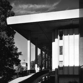 293P - Reid Library - west elevation - Bridge to Gallery