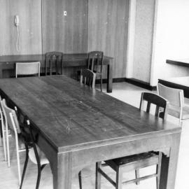 311P - Reid Library interior - Large jarrah Library tables - 22 December 1965