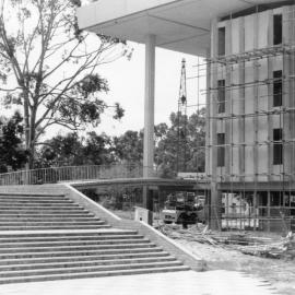 62631P - Stairs to bridge from Physics to Reid Library under construction