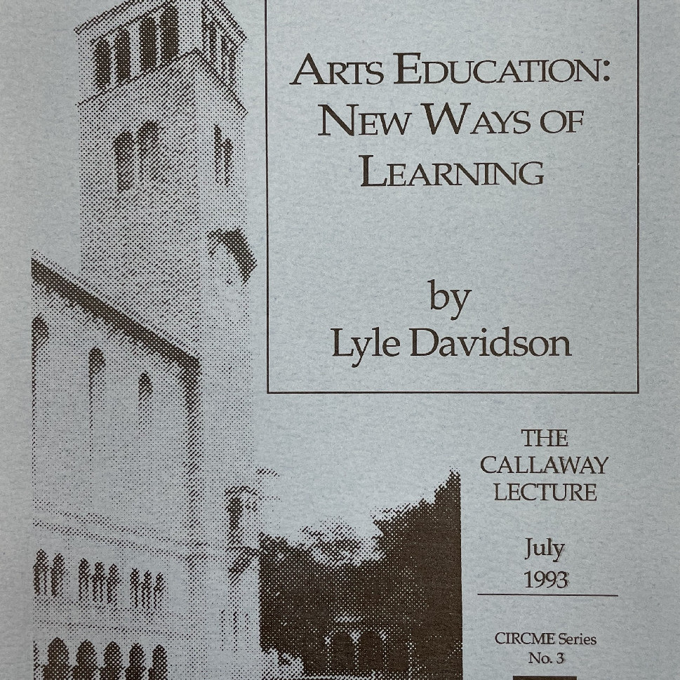 Arts Education: New Ways of Learning