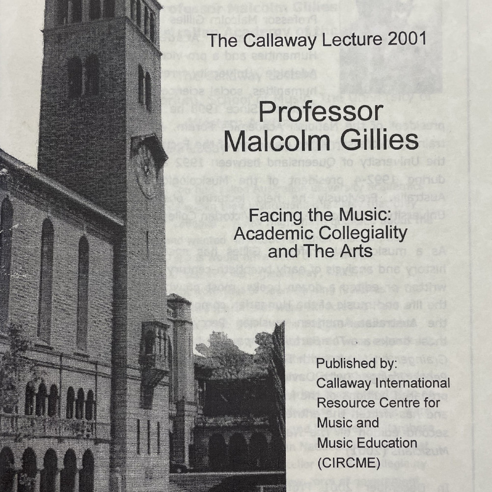 Facing the Music: Academic Collegiality and The Arts