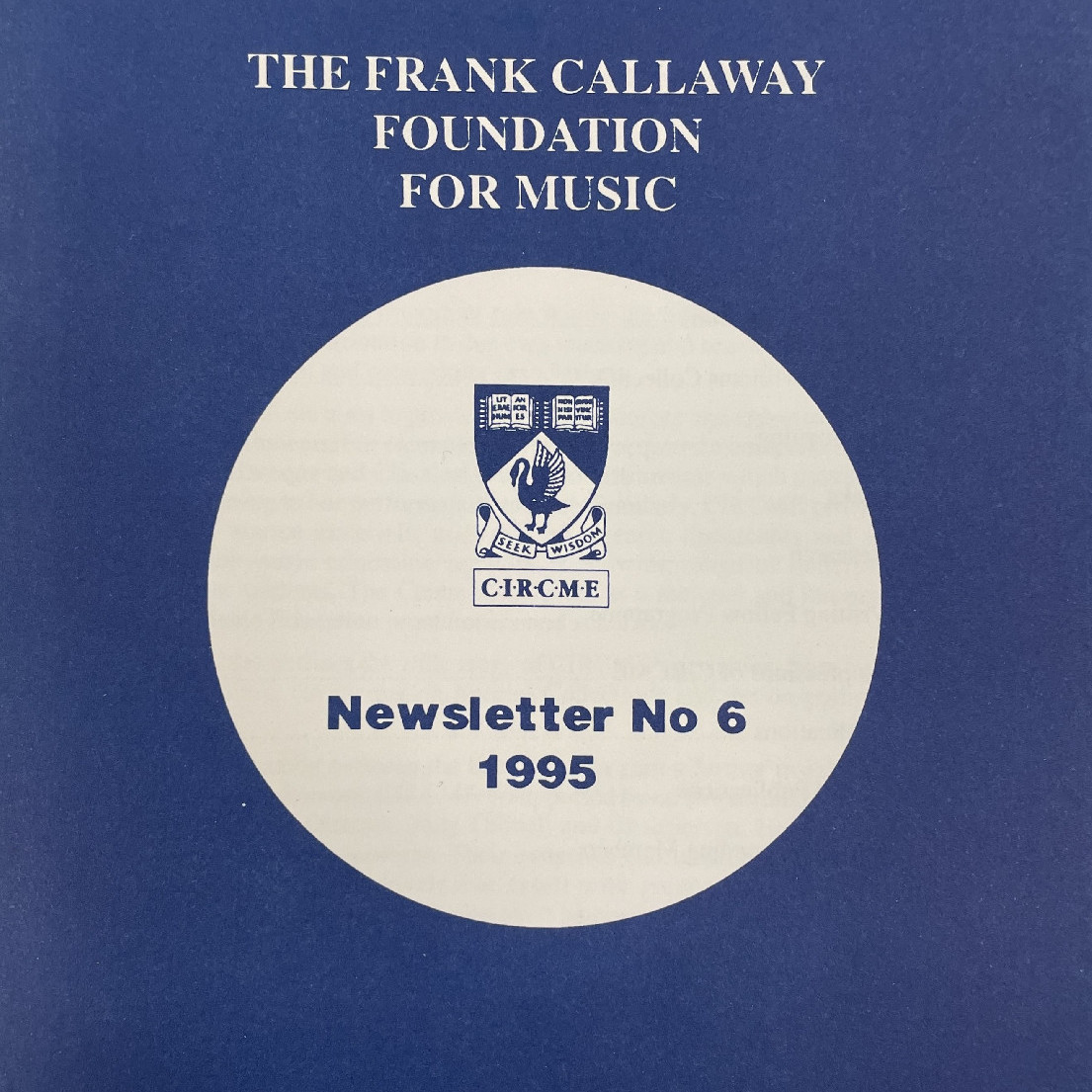 Newsletter. No. 6 (1995)