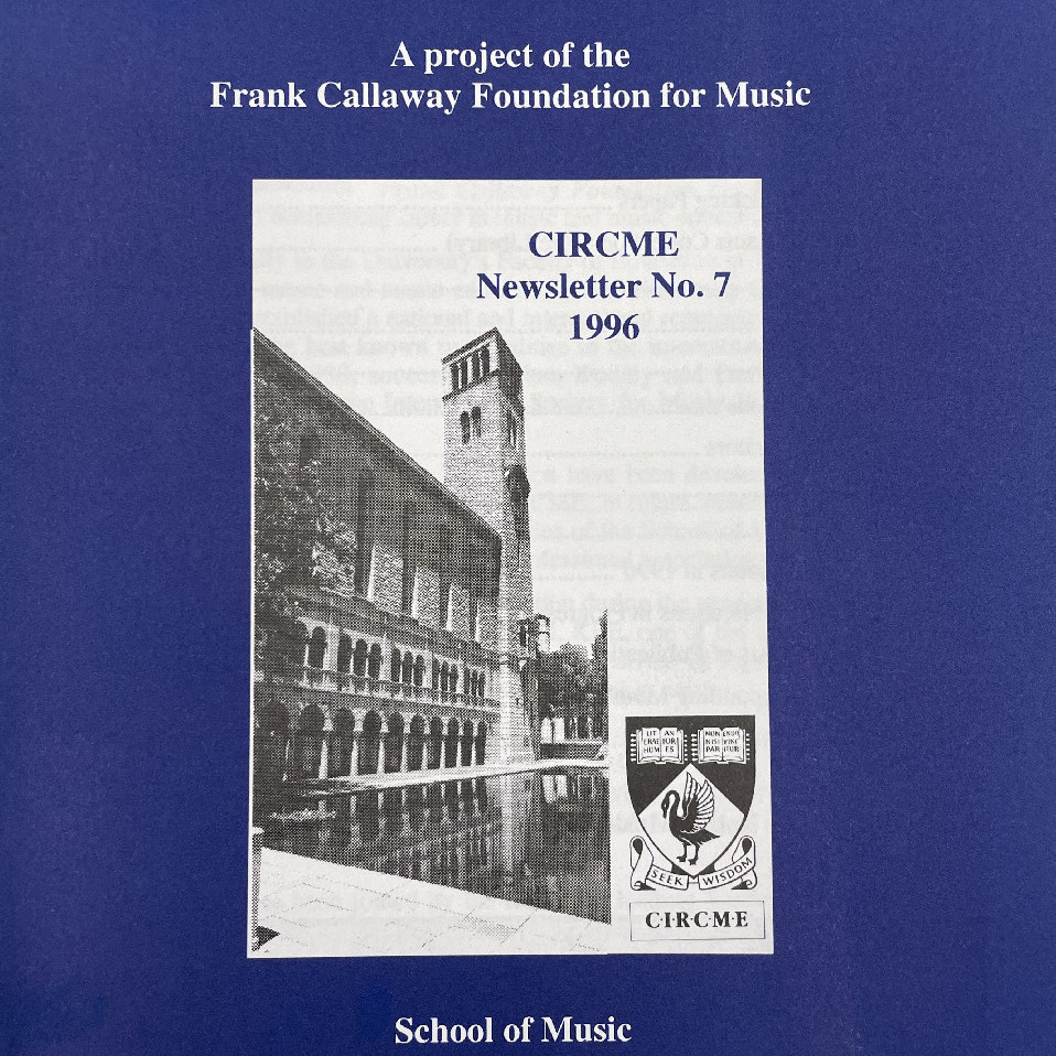 Newsletter. No. 7 (1996)