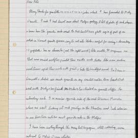 John Moger letter, to Peter Genge, [2012] October 19