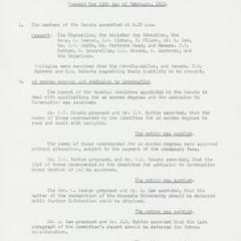 19130218 - Minutes (Transcribed) - Special Meeting of the Senate - 18 February 1913 - Folio 53 - 55