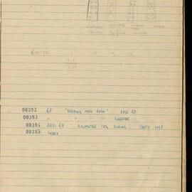 Peter Genge field notes. 00203