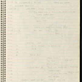 Peter Genge field notes. 01037