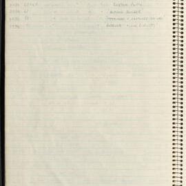 Peter Genge field notes. 01038