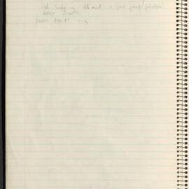 Peter Genge field notes. 01058