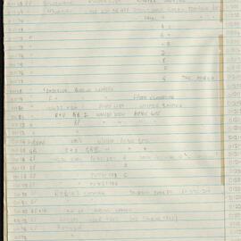 Peter Genge field notes. 01136