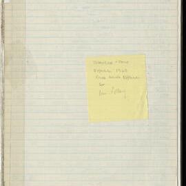 Peter Genge field notes. 03970