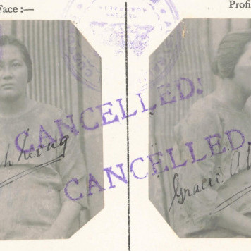 Gracie Fong Sam CEDT 1927 (NAA Item ID: 1742256)