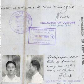 Photographs of Fong Kee Harold in 1936