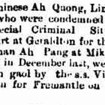 Newspaper report 8th April 1892