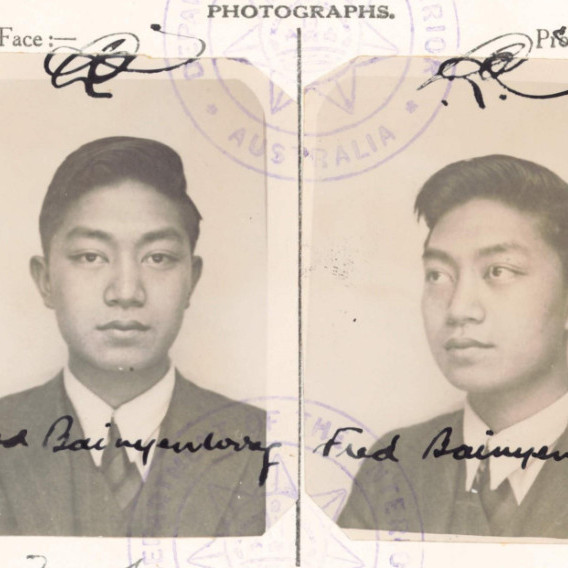 Fred Bain Yen Wong CEDT 1940 (NAA Item ID: 1743413)