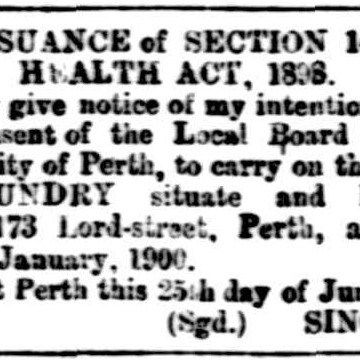 Sing Lee Laundry, East Perth