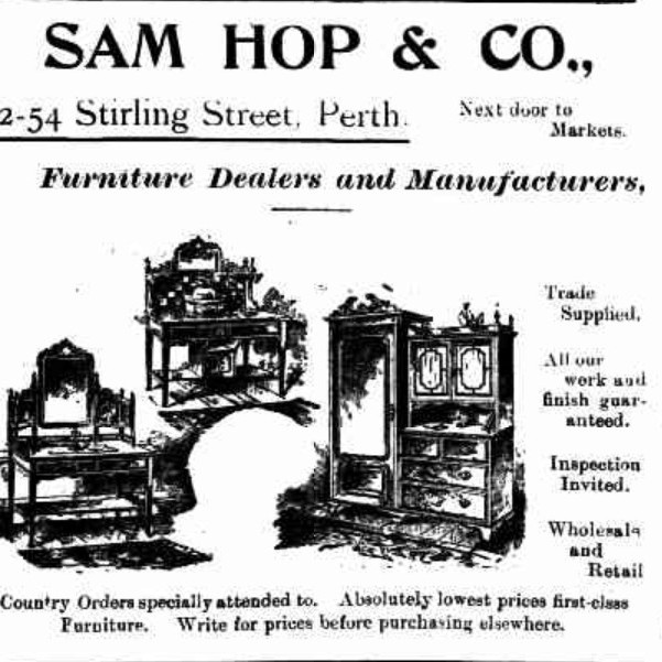 Sam Hop & Co. Furniture Factory, Perth