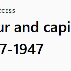 Anne Atkinson, 1991 PhD Thesis