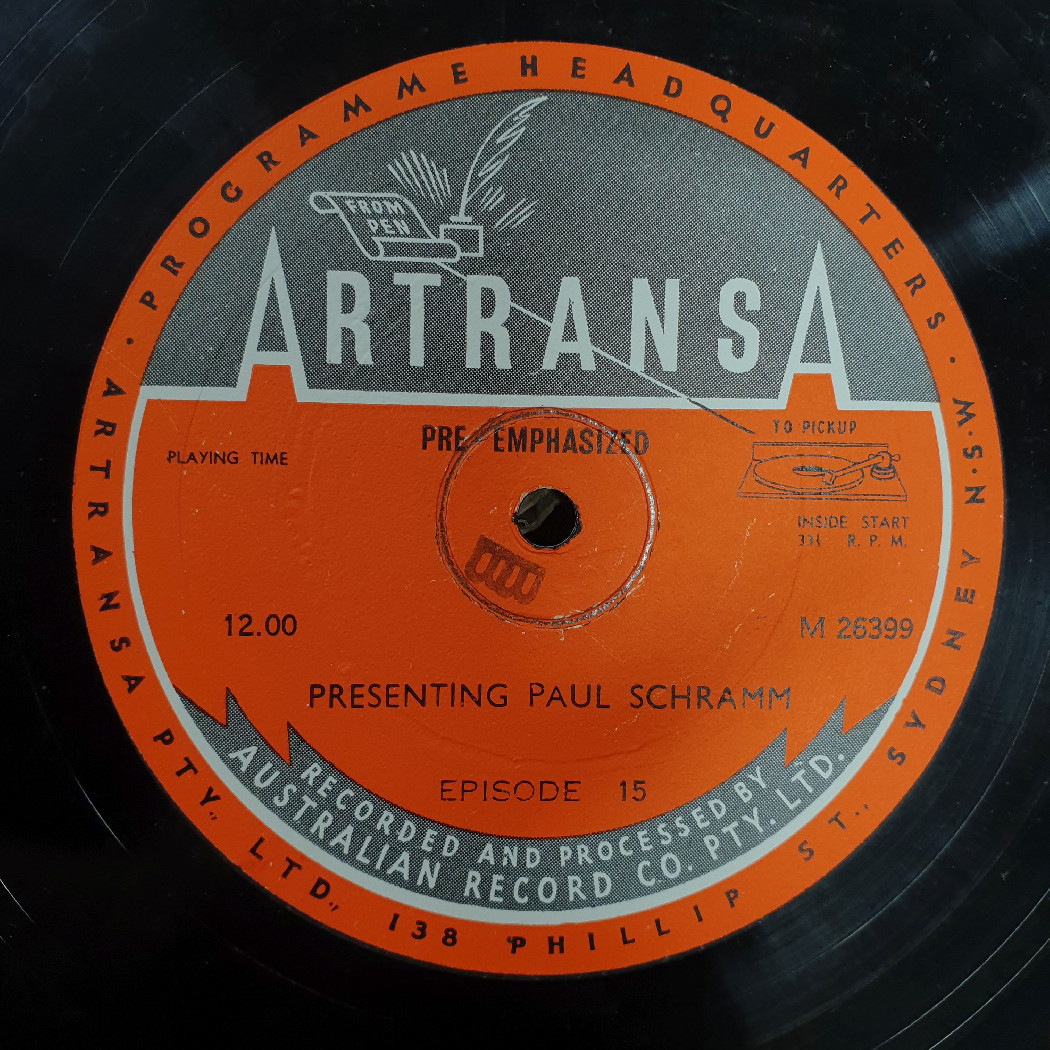 Presenting Paul Schramm. Episode 15