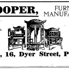 E. Cooper advertisement - 1915