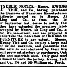 Kwong Yick & Co. Advertisement -1900