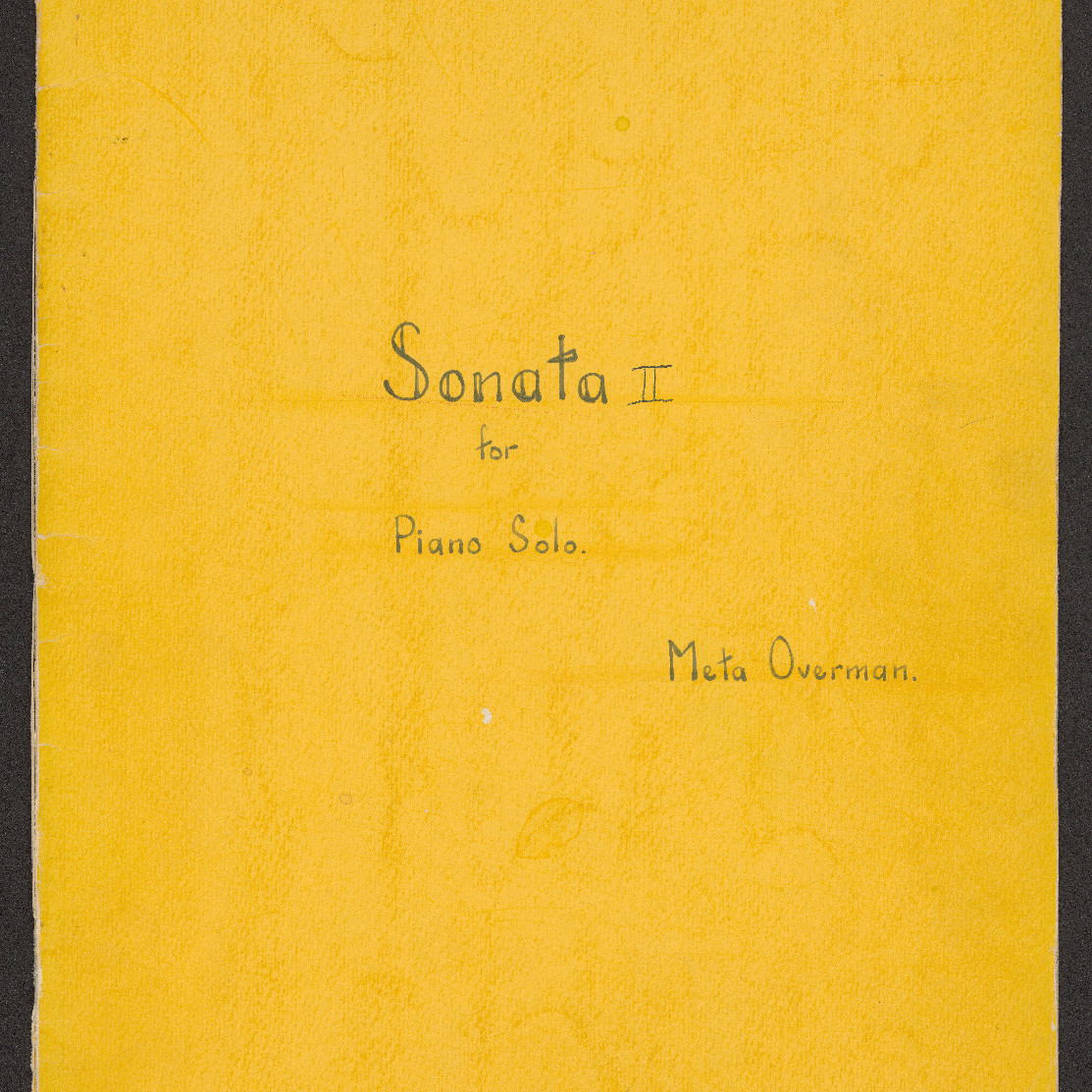 'Sonata II' performed by Muriel Cohen