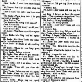 Leong Ho and Others v. Stirling Brothers & Co.