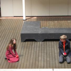 Titus Andronicus, 2014. Production photo. 3.1 Titus and Lavinia.