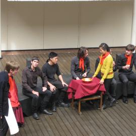 Titus Andronicus, 2014. Production photo. 5.3a The Banquet.