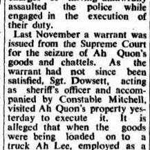 Chinese at York: alleged violence to police