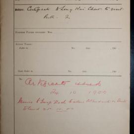 Certificate to Long Kai Chew (Liang Qichao) to visit the Colony