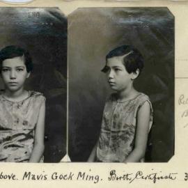 Mavis Gock Ming - photographs 1928