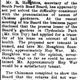 What's in a Name? Chinese gardens lease