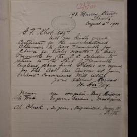 Ah Chuck, Ah War 1901-1756