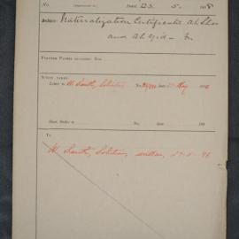 Ah Shoo & Ah Yid 1898-1309