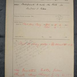 Andrew O Ben 1901-902