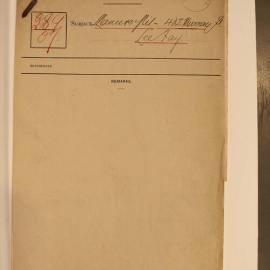 SRO File 'Manure Pit - 432 Murray St - Lee Fay', 1907