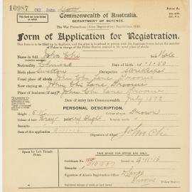 Alien Registration Card