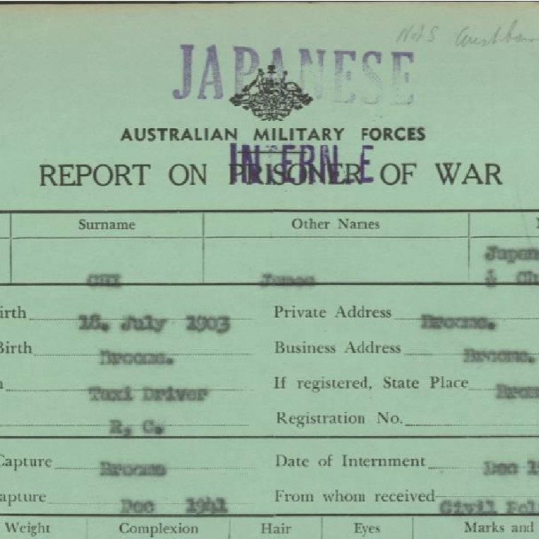 CHI James Report on prisoner of war