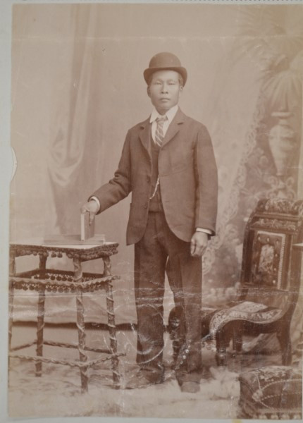 Ah Young (12), 1900, taken from his immigration certificate. Courtesy State Records office WA: S675,  Cons 527, 1900/927