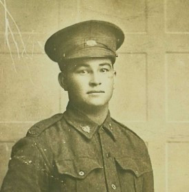 Ah You Charles Nfoo Wing in 1916, shortly before leaving for War Service (source: generously provided by a family member, reproduced with thanks)