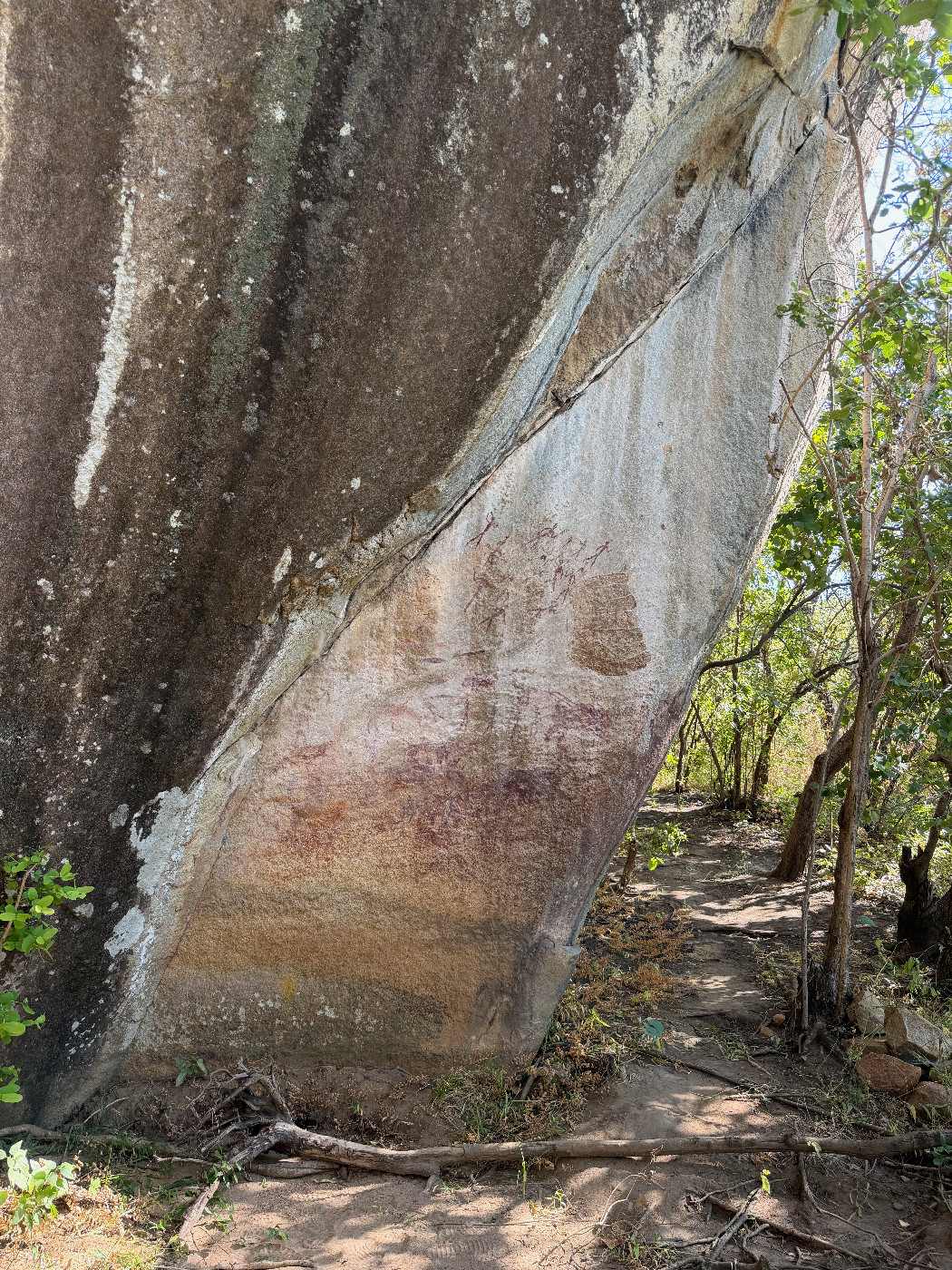 Largest panel at Mumurgwe (photograph by Leigh Marymor 2026)